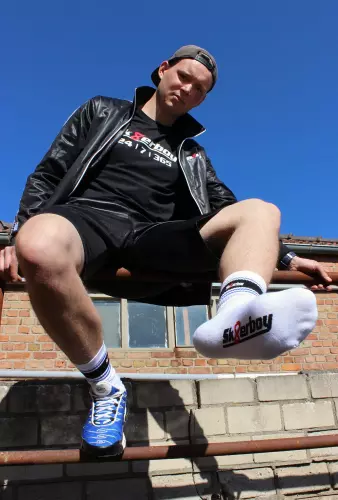 Weiße Socken Sk8erboy Deluxe – 10/14