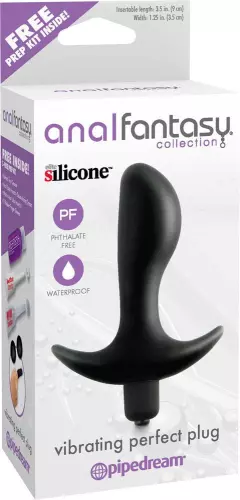 Vibrerende plug Perfect Silicone 9 x 3,5 cm – 2/3