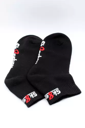 Kurze schwarze Socken QUARTER Sk8erboy – 8/11