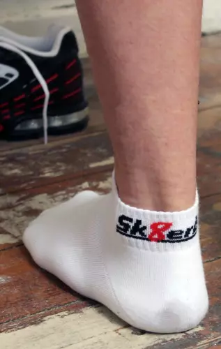 Kurze weiße Socken QUARTER Sk8erboy – 3/15