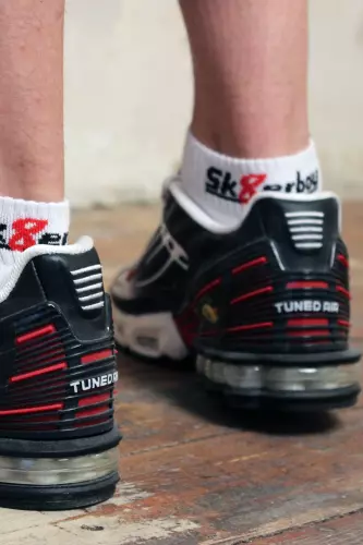 Kurze weiße Socken QUARTER Sk8erboy – 4/15