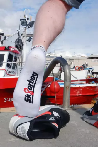 Kurze weiße Socken QUARTER Sk8erboy – 5/15