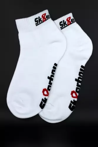 Kurze weiße Socken QUARTER Sk8erboy – 10/15