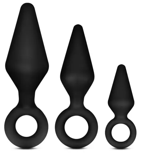 3er Set Anal Adventures Loop Butt Plugs – 1/2