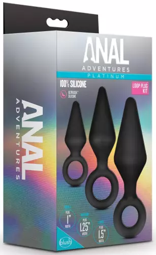 3er Set Anal Adventures Loop Butt Plugs – 2/2