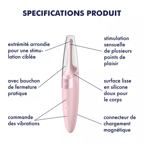 Stimulator Tirling Delight Satisfyer 17cm Roze – 7/7