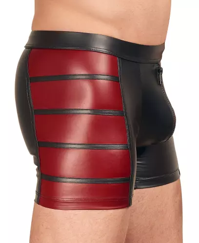Lange Boxershort VEGA Schwarz-Rot – 4/7