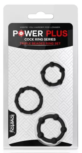 Set von 3 Cock Rings Mini Schwarz – 2/9