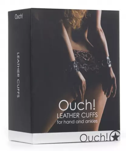 Handgelenksmanschetten Cuffs Ouch Schwarz – 3/4
