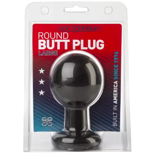Anale plug XXL Round 11 x 7 cm Zwart – 2/9