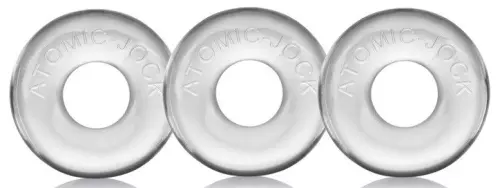 Pack aus 3 Mini-Cockrings Oxballs transparent – 1/2