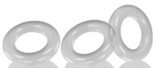 Lot aus 3 Cockrings Willy Rings Transparent – 1/2