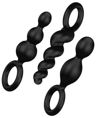 Kit 3 Silikon Plugs Booty Call Satisfyer 9.5 x 2.5cm – 1/4