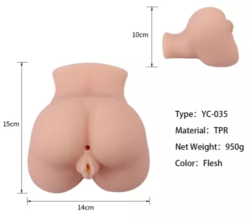 Realistischer Masturbator Mini Hole Vulva-Anus – 7/8
