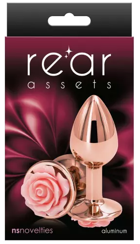 Schmuck-Plug REAR S 6 x 2.7cm Rose-Rose – 2/2
