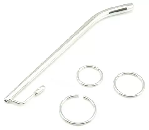 Harnröhrenstab durchbohrt Benty M 15cm - Durchmesser 7,5mm – 5/7