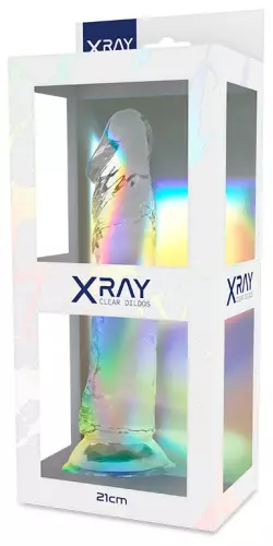 Durchsichtiger Dildo XRay Cock 19 x 4cm – 2/5