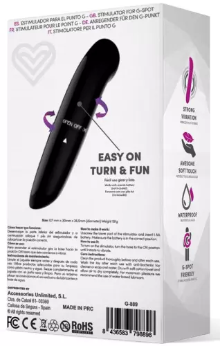 Clitoris stimulator Denzel 13 x 2.8cm Zwart – 4/4