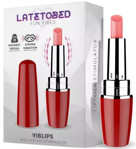 Clitoris stimulator Viblips 9.5 x 2.5cm Rood – 3/4