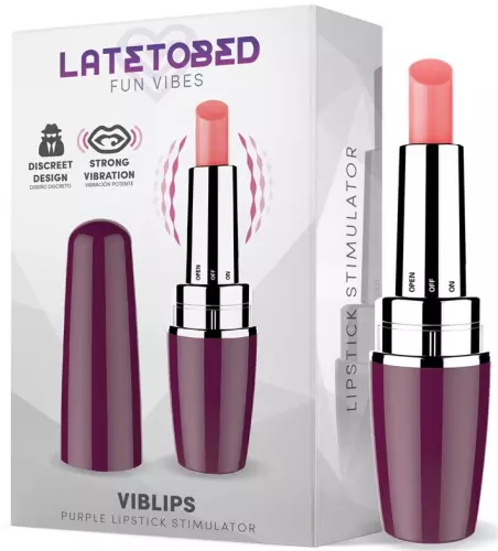 Klitoris-Stimulator Viblips 9,5 x 2,5cm Violett – 3/4