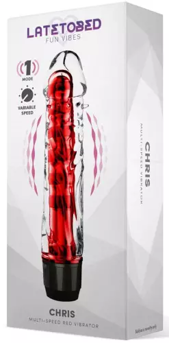 Chris Vibrating Dildo 14 x 3.3cm Red – 2/4