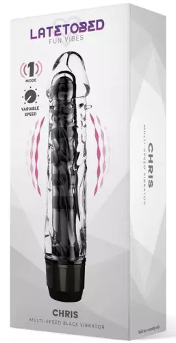Vibrator Dildo Chris 14 x 3,3cm Transparent – 2/4