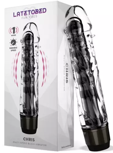 Vibrator Dildo Chris 14 x 3,3cm Transparent – 3/4