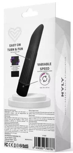 Clitoris Stimulator Nyly 13 x 2.5cm Black – 4/4
