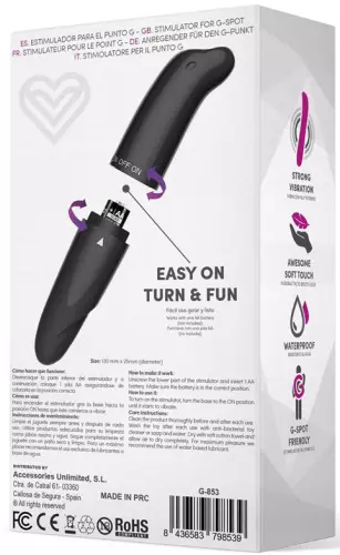 Clitoris Stimulator Morton 13 x 2.5cm Black – 5/5