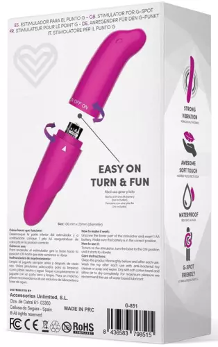 Clitoris Stimulator Morton 13 x 2.5cm Pink – 5/5