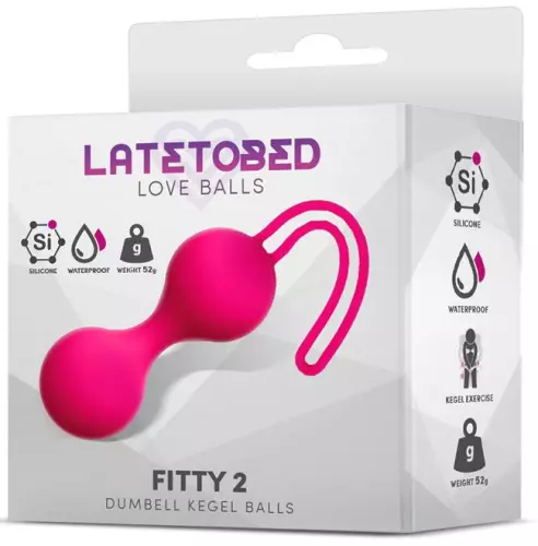 Kegel-Bälle Fitty 2 Rosa 3cm - Gewicht 52gr – 2/4