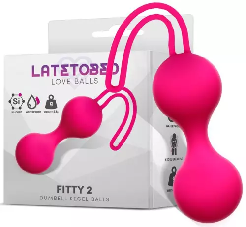 Kegel-Bälle Fitty 2 Rosa 3cm - Gewicht 52gr – 3/4
