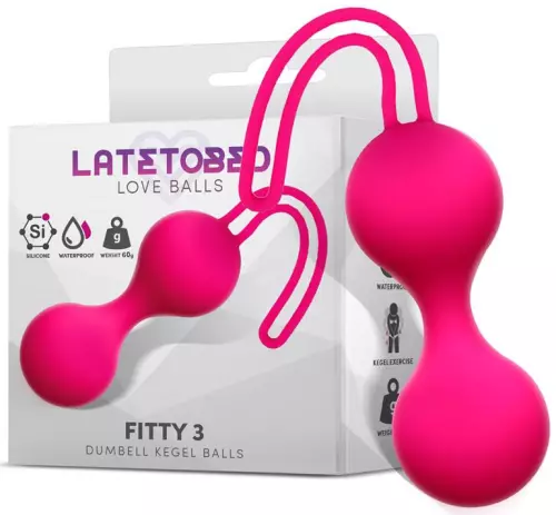 Kegel-Bälle Fitty 3 Rosa 3cm - Gewicht 62gr – 3/4