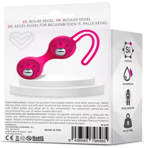 Kegel-Bälle Fitty 3 Rosa 3cm - Gewicht 62gr – 4/4