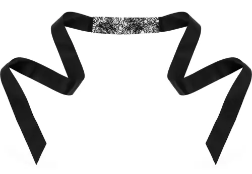 Spitzenband für die Augen Schwarz – 3/5