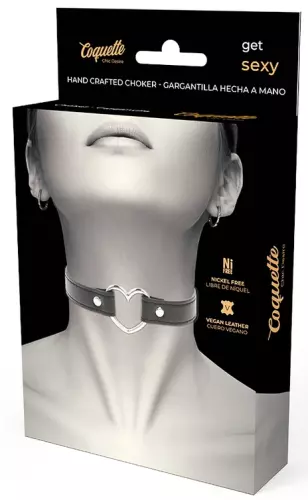 Choker Coquette Herz Schwarz – 2/5