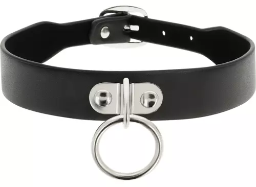 Halsband Coquette mit Ring Schwarz – 4/5