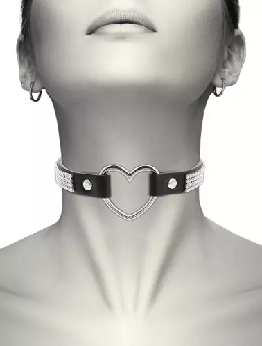 Choker Coquette Herz und Strassstein – 1/6