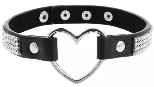 Choker Coquette Herz und Strassstein – 3/6