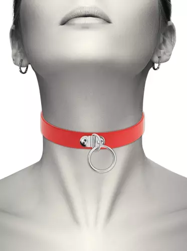 Halsband Coquette mit Ring Rot – 1/6