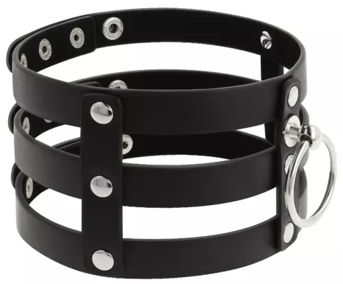 Choker Coquette Triple Lane Schwarz – 4/6