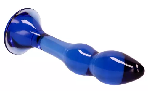 Glasdildo Gallant Blau 16 x 3.4cm – 3/6