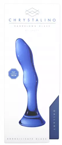 Glasdildo Gallant Blau 16 x 3.4cm – 4/6