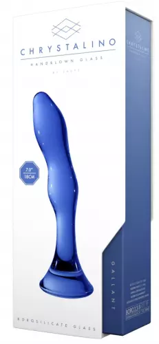 Glasdildo Gallant Blau 16 x 3.4cm – 5/6