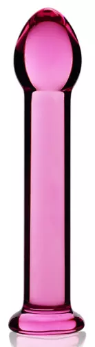 Glas-Dildo Romance Right 15 x 3,3cm Rosa – 1/2
