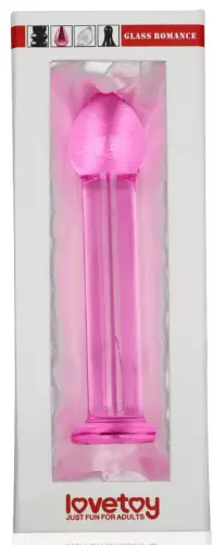 Glas-Dildo Romance Right 15 x 3,3cm Rosa – 2/2