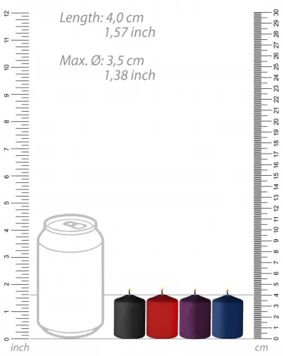 4er-Set Tease Candle Kerzen mit verschiedenen Düften 24g – 5/6