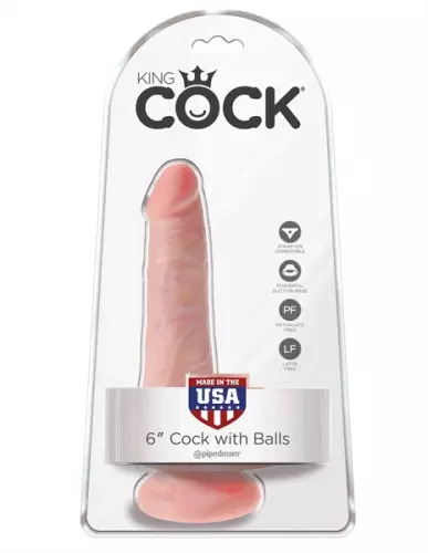 Dildo King Cock 13 x 3.8 cm Flesh – 2/6