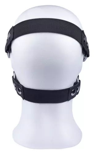 Ledermaske mit Reißverschluss – 7/8