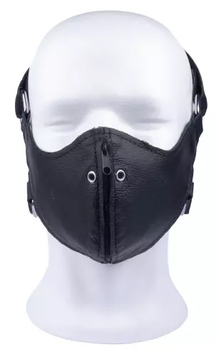 Ledermaske mit Reißverschluss – 8/8